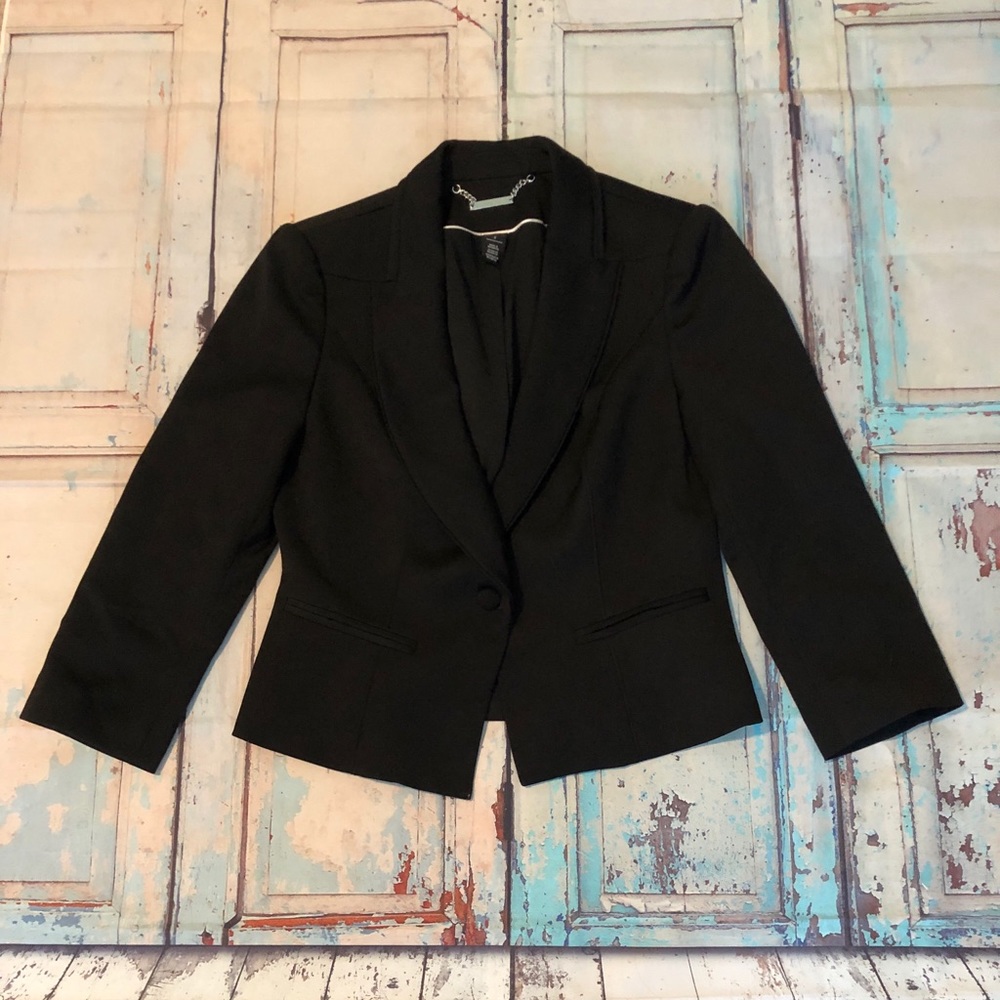 White House Black Market Black Blazer Sz6